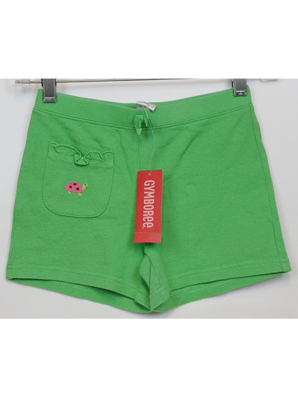 2008 Gymboree Tennis Match sz 8 Waffle Knit Shorts Ruffle Pockets Embroider Rhin